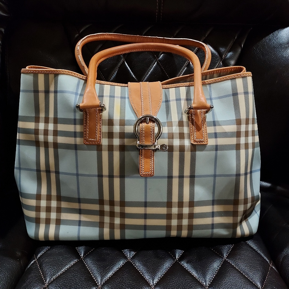 Burberry Blue Bell Nova Check Tote